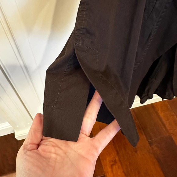 Rundholz Black Label Women’s Designer Brown Cotton Lagenlook Long Trench Coat - Picture 7 of 12